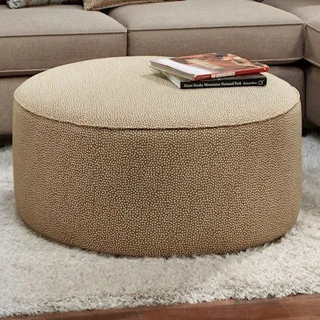 Round Cocktail Ottoman